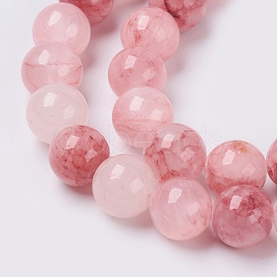 Natural Colorful Green Jade Beads Strands X-G-G757-02-12mm-1