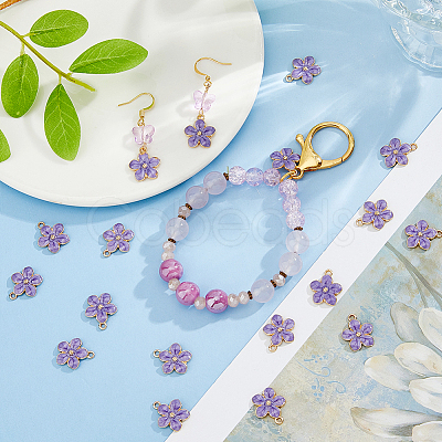 50Pcs Alloy Enamel Pendants ENAM-DC0002-36B-1