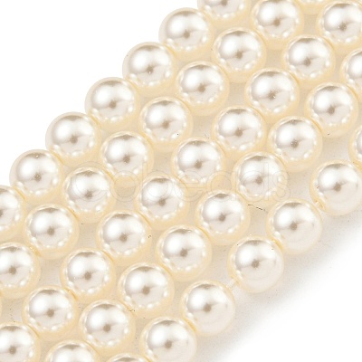Glass Pearl Beads Strands HY-G002-01B-02-1