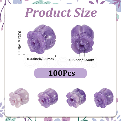 100Pcs Synthetic Coral Beads CORA-SP0001-27-1
