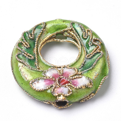 Handmade Cloisonne Beads X-CLB-S006-15-1