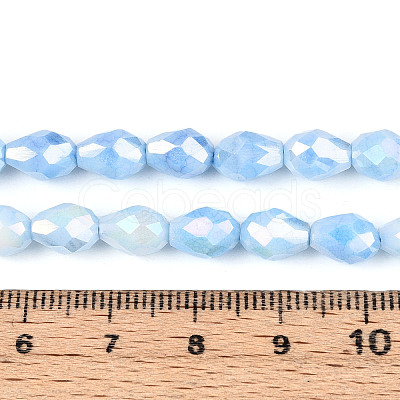 Anti-Tarnish Electroplate Glass Beads Strands GLAA-T025-13A-01-1