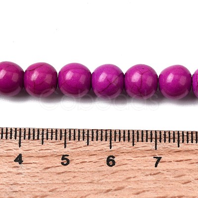 Synthetic Turquoise Beads Strands TURQ-G106-8mm-02O-1