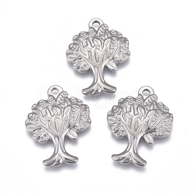 Non-Tarnish 304 Stainless Steel Pendants STAS-F249-39P-1