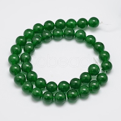 Natural & Dyed Malaysia Jade Bead Strands G-A146-10mm-A06-1