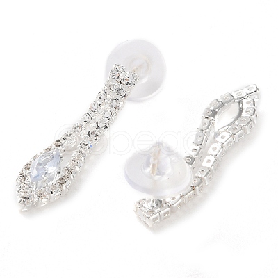 Alloy Rhinestone Necklaces & Stud Earring Sets for Women SJEW-U001-01P-02-1