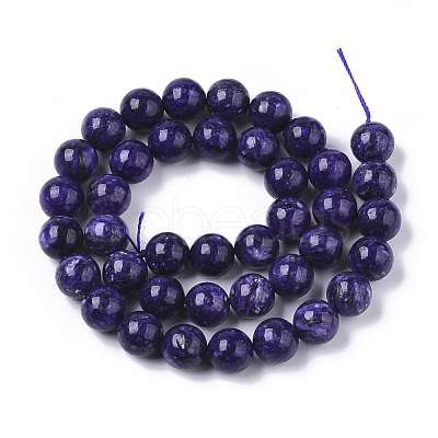 Natural Charoite Beads Strands G-S150-57-10mm-1