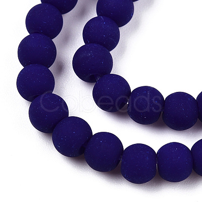 Opaque Glass Beads Strands GLAA-T032-P4mm-MD03-1