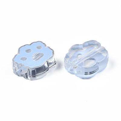 Transparent Acrylic Beads ACRC-S039-06-1
