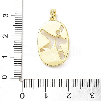Brass Glass Pendants KK-F877-28G-1