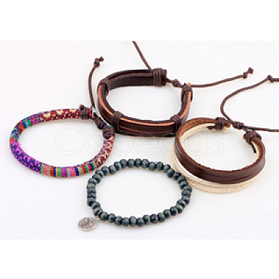 Multi-strand Bracelets BJEW-N0011-008-1