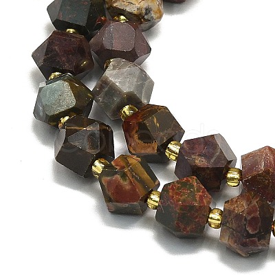 Natural Map Stone/Picasso Stone/Picasso Jasper Beads Strands G-I376-A58-01-1