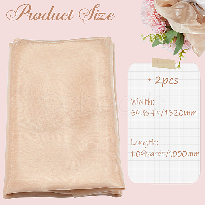 2pcs Satin Fabric DIY-GF0009-66B-1