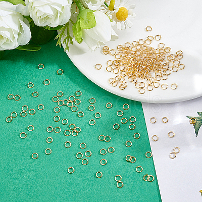 1000Pcs 304 Stainless Steel Open Jump Rings STAS-ME0003-53-1