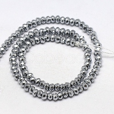Electroplate Non-magnetic Synthetic Hematite Beads Strands X-G-J160-A-01-1