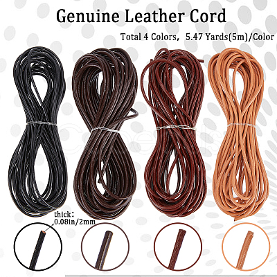Cowhide Leather Cord WL-WH0008-06-1