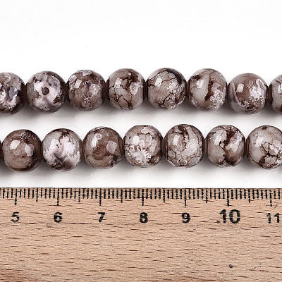 Baking Paint Glass Beads X1-DGLA-N003-10mm-A05-1