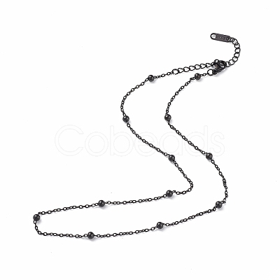 304 Stainless Steel Satellite Chain Necklace for Men Women NJEW-K245-011E-1