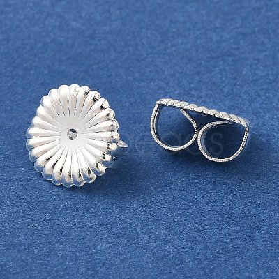 Brass Earring Nuts KK-K383-25A-S-1