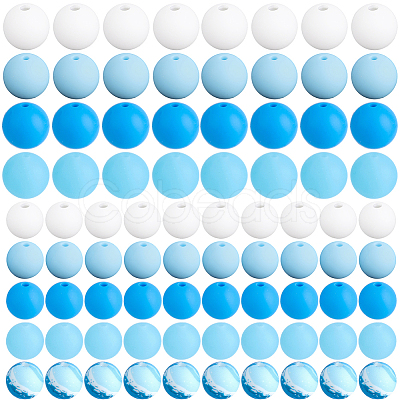 100Pcs Silicone Beads SIL-PA0001-39D-1