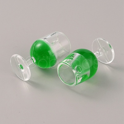 Transparent Resin Pendants RESI-WH0026-48C-1