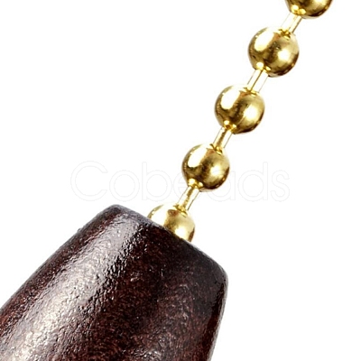Natural Wood Pendant Decorations FIND-WH0065-14-1