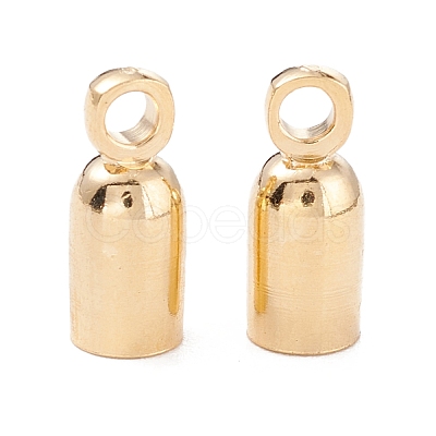 Brass Cord Ends KK-K253-07G-1