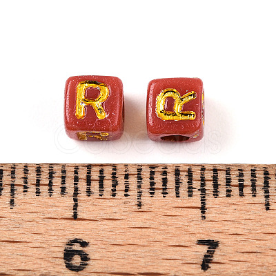Plating Acrylic Beads OACR-N140-01I-R-1