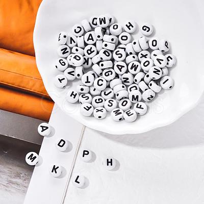 Craft White Acrylic Beads SACR-YW0001-08-1