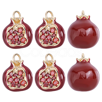 Brass Enamel Charms KK-WH0062-264-1