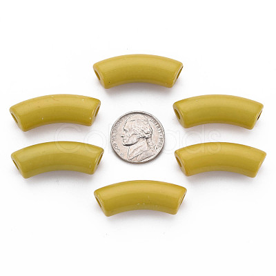Opaque Acrylic Beads MACR-S372-001B-15-0850-1