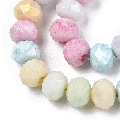 Ombre Effect Dyed Glass Beads Strands GLAA-C023-02-B01-1