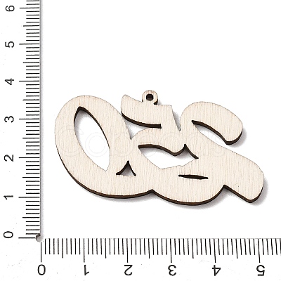 Independence Day Printed Wooden Big Pendants WOOD-B012-01B-1
