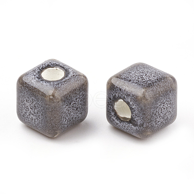 Handmade Porcelain Beads PORC-Q257-8x8-02-1