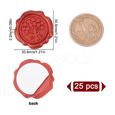 Adhesive Wax Seal Stickers DIY-WH0201-08A-1