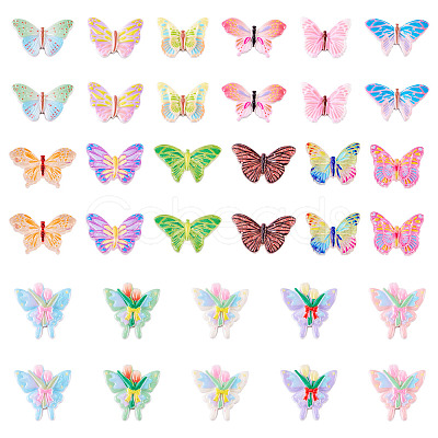 75Pcs 3 Styles Opaque Resin Enamel Cabochons CRES-TA0001-52-1