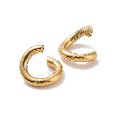 Ion Plating(IP) 304 Stainless Steel Open Jump Rings X-STAS-R091-01G-B-1