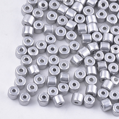 Electroplate Glass Bugle Beads SEED-S024-04B-02-1