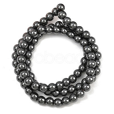 Synthetic Non-magnetic Hematite Beads Strands GG-CBAB93D-B01-5mm-1