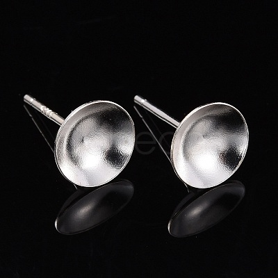 925 Sterling Silver Ear Stud Findings STER-K167-043E-S-1