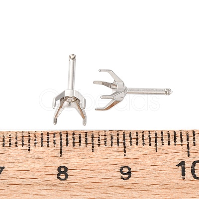 304 Stainless Steel Stud Earring Findings STAS-B091-02B-06P-1