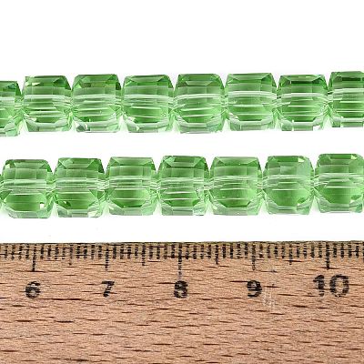 Transparent Glass Beads Strands GLAA-R041-8x8mm-A14-1