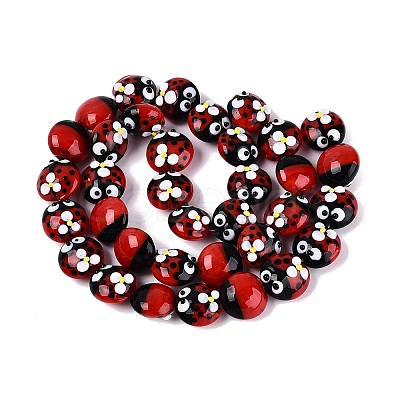 Handmade Bumpy Lampwork Beads LAMP-Q039-15D-1