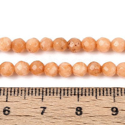Dyed Natural White Jade Beads Strands G-T139-4mm-60-06-1