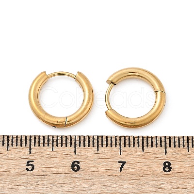 202 Stainless Steel Huggie Hoop Earrings EJEW-F111A-14mm-G01-1