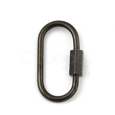 Ion Plating(IP) 304 Stainless Steel Screw Carabiner Lock Charms STAS-H107-04D-B-1