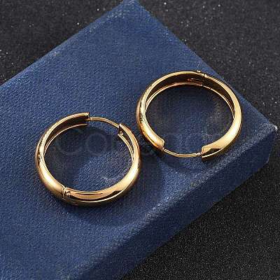 201 Stainless Steel Hoop Earrings EJEW-P304-15A-G-1