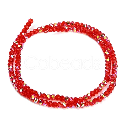 Electroplate Glass Beads Strands GL-CBAA615-03C-1