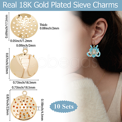 10Pcs Brass Combinable Pendants KK-BBC0021-92-1