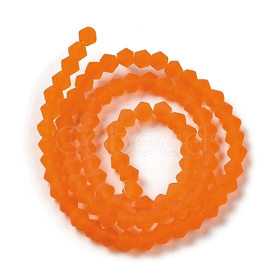 Imitate Austrian Crystal Frosted Glass Beads Strands EGLA-A039-T6mm-MD11-1